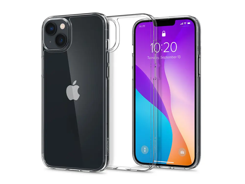 Spigen iPhone 14 Plus, Airskin Hybrid, Crystal Clear