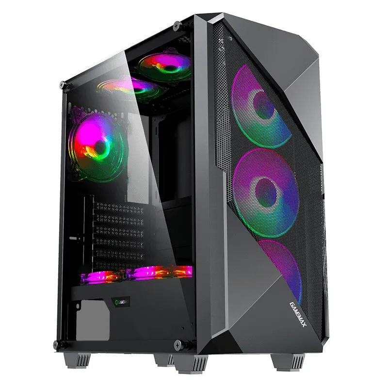 Carcasă PC Gamemax Revolt, Midi-Tower, ATX, Negru