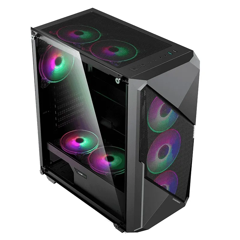 Carcasă PC Gamemax Revolt, Midi-Tower, ATX, Negru