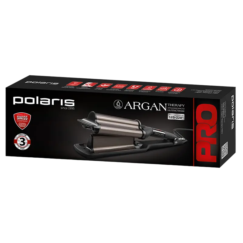 Styler Polaris PHS 5095TAi, 80W, Negru