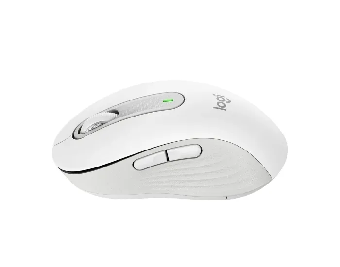 Wireless Mouse Logitech M650 Signature, Optical, 400-4000 dpi, 5 buttons, 1xAA, 2.4GHz/BT, White