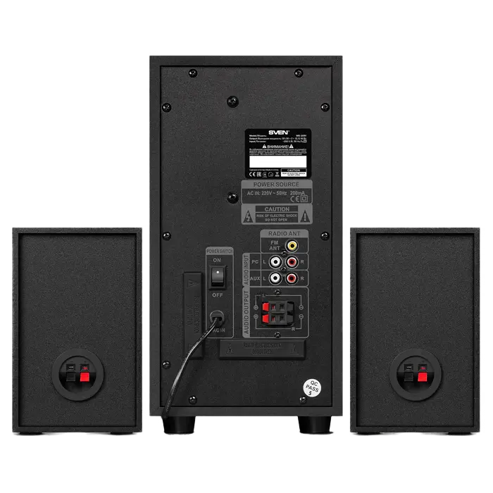 Boxe pentru calculator 2.1 SVEN MS-2051, Negru