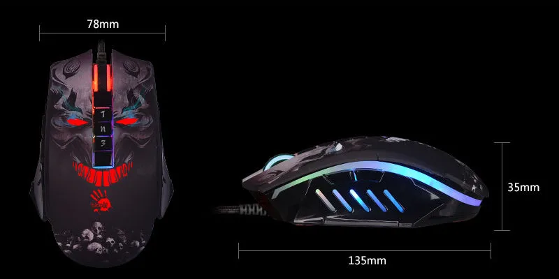 Игровая мышь Bloody P85s, Чёрный