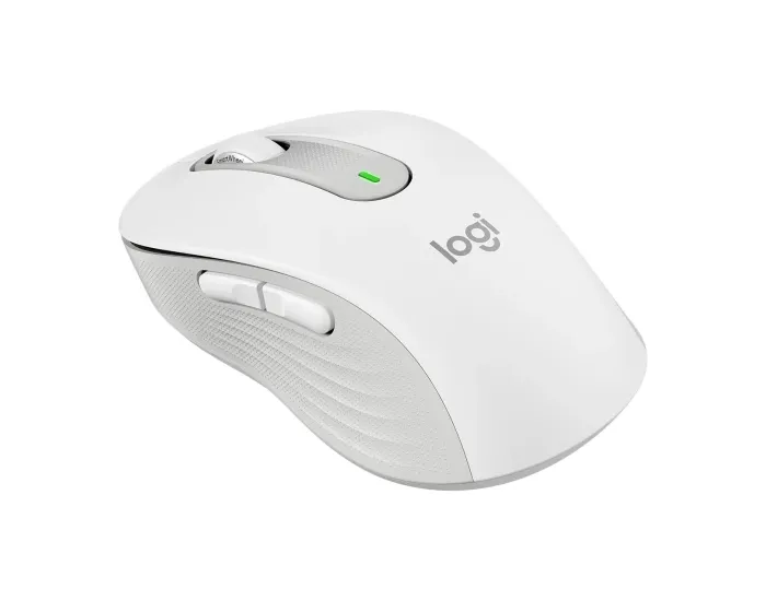 Wireless Mouse Logitech M650 Signature, Optical, 400-4000 dpi, 5 buttons, 1xAA, 2.4GHz/BT, White