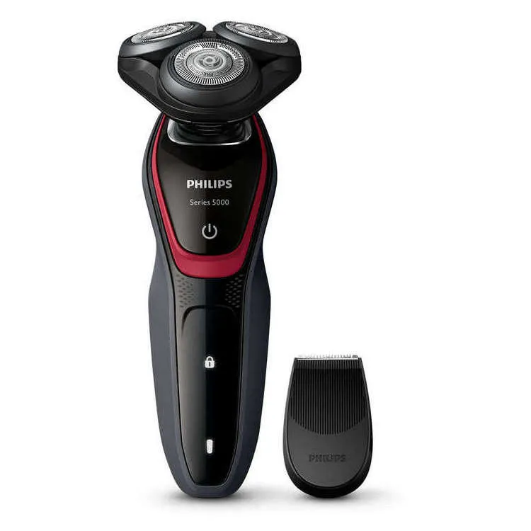 Aparat de ras electric PHILIPS Shaver series 5000 S5130/06, Negru / Roșu