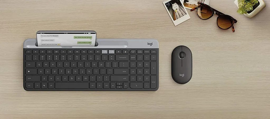 Клавиатура Logitech K580, Беспроводное, Чёрный