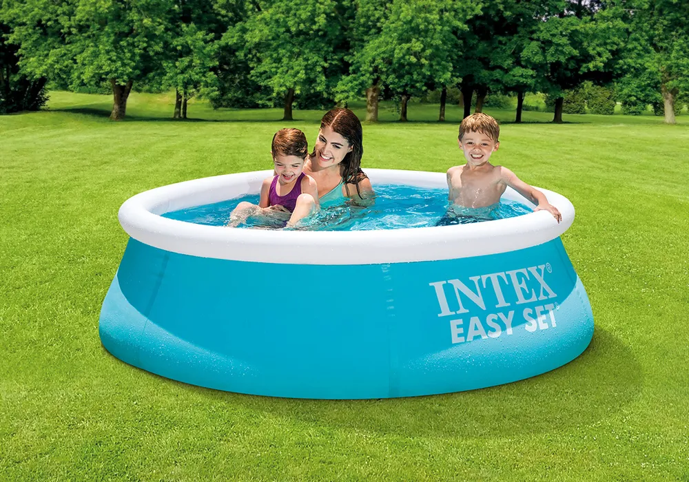 Piscină gonflabilă Intex Easy Set, 886L, Albastru deschis, 28101