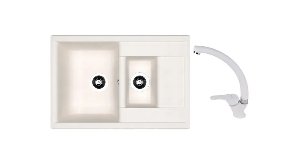 НАБОР мойка Dr Gans Astra 760K + SanDonna F 1069 белый