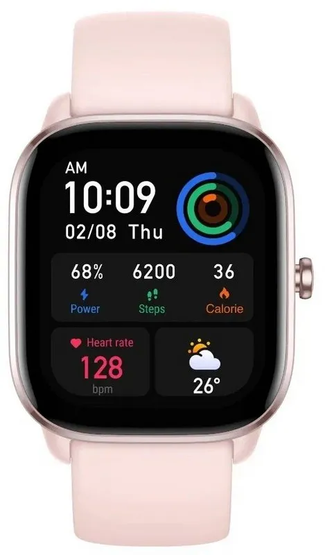 Ceas inteligent Xiaomi Amazfit GTS 4 Mini, 42 mm, Flamingo roz