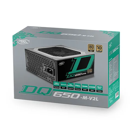 Sursă Alimentare PC Deepcool DQ650-M-V2L, 650W, ATX, Complet modular