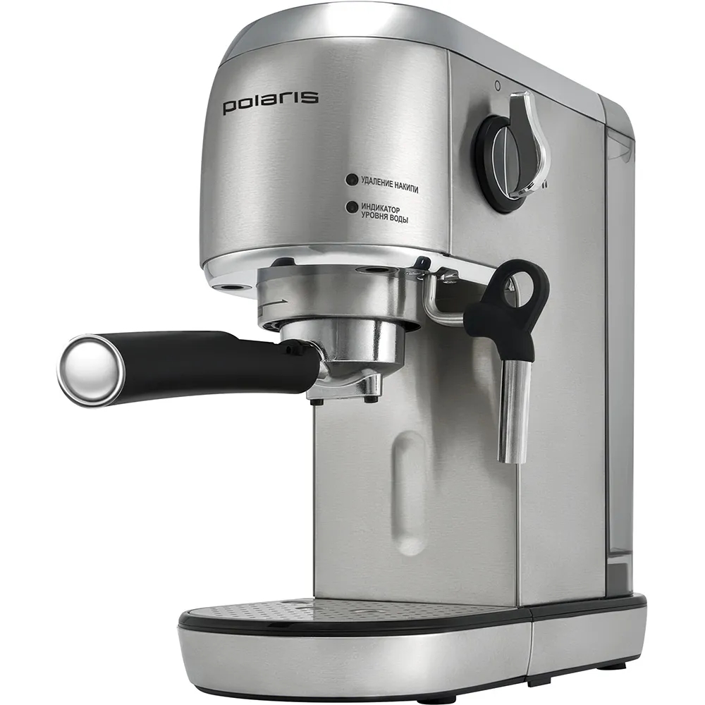 Espressor manual Polaris PCM 2001AE, 1400W, Argintiu