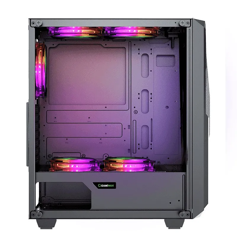 Carcasă PC Gamemax Revolt, Midi-Tower, ATX, Negru