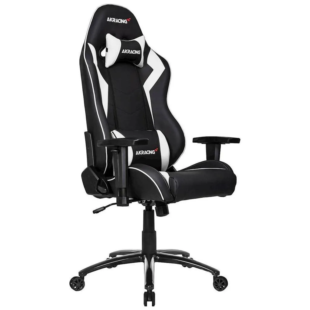 Scaun Gaming AKRacing CORE SX, PU piele, Alb