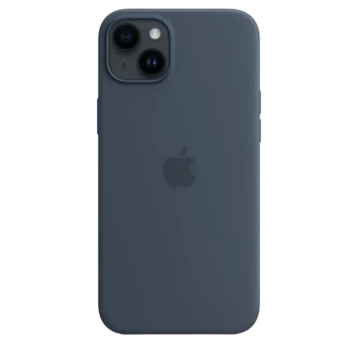 Original iPhone 14 Plus Silicone Case with MagSafe - Storm Blue, Model A2911