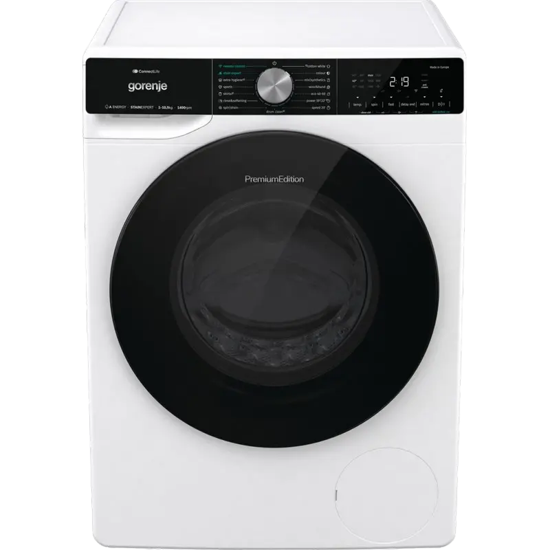 Mașină de spălat Gorenje WNS1X4ARTWIFI, 10,5kg, Alb