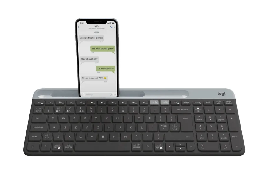Клавиатура Logitech K580, Беспроводное, Чёрный