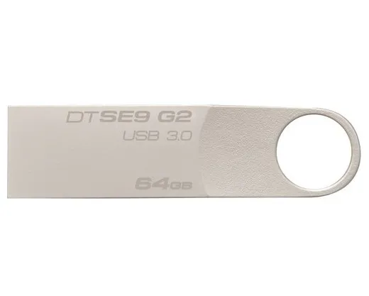 USB Flash накопитель Kingston DataTraveler SE9 G2, 64Гб, Серебристый