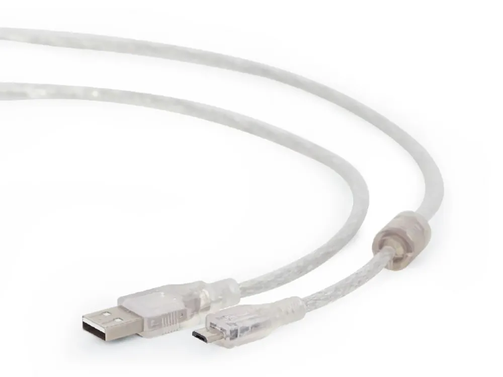 Кабель для зарядки и синхронизации Cablexpert CCP-mUSB2-AMBM-6-TR, USB Type-A/micro-USB, 1,8м, Прозрачный