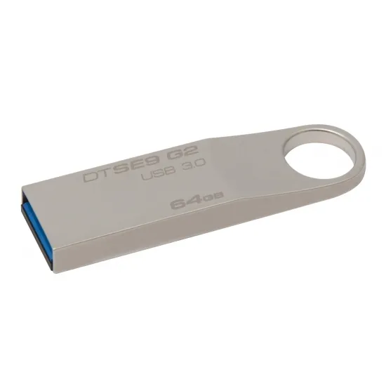 USB Flash накопитель Kingston DataTraveler SE9 G2, 64Гб, Серебристый