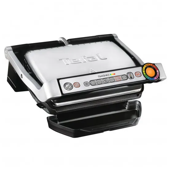 Электрический Гриль Tefal OptiGrill, 2000Вт, Серебристый