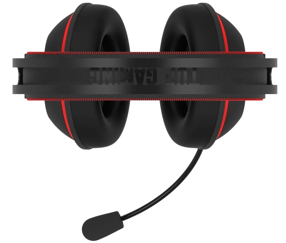 Căști gaming ASUS TUF Gaming H7 Core, Cu fir, Negru/Roșu