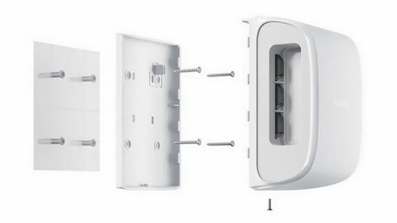 Detector de mișcare Ajax DualCurtain Outdoor, Alb