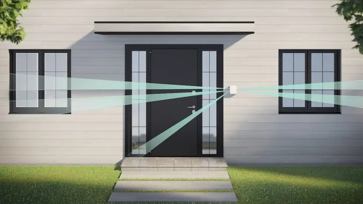 Detector de mișcare Ajax DualCurtain Outdoor, Alb