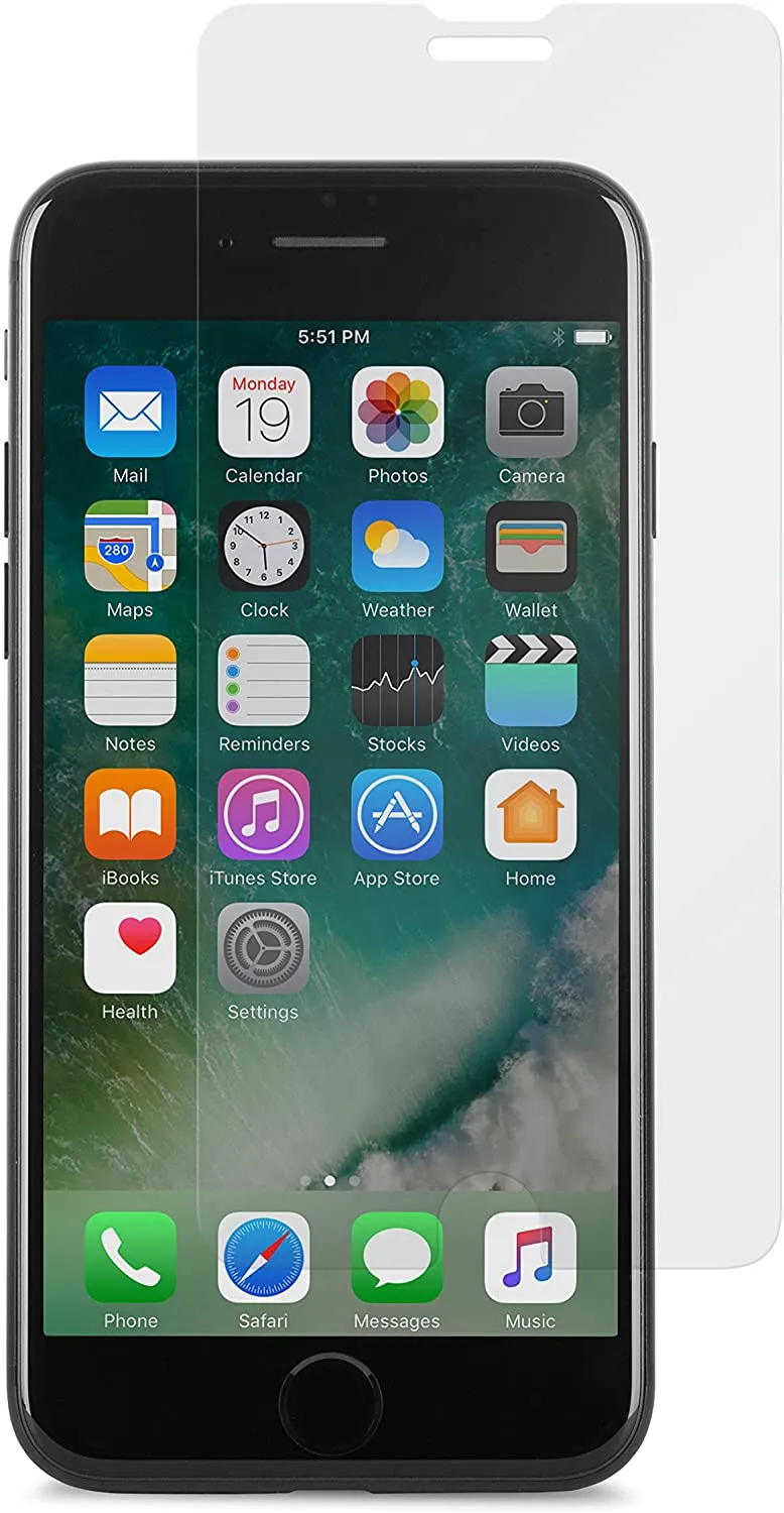 Защитная пленка Moshi AirFoil Glass - iPhone 8/7/SE 2020, Прозрачный