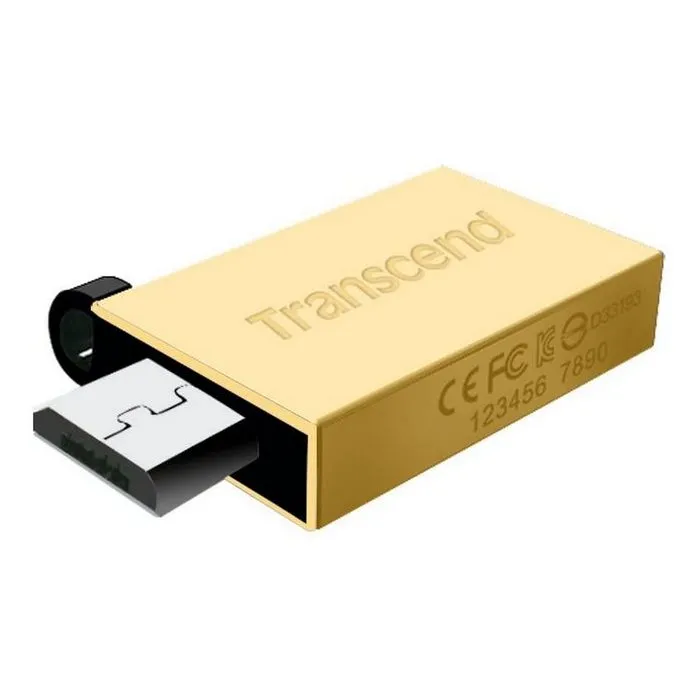 USB Flash накопитель Transcend JetFlash 380, 8Гб, Золотой
