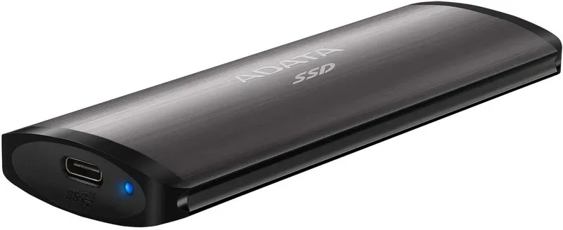 .512GB ADATA Portable SSD SE760 Titanium, USB-C 3.1 (122x44x14mm, 95g, R/W:1000/800MB/s)