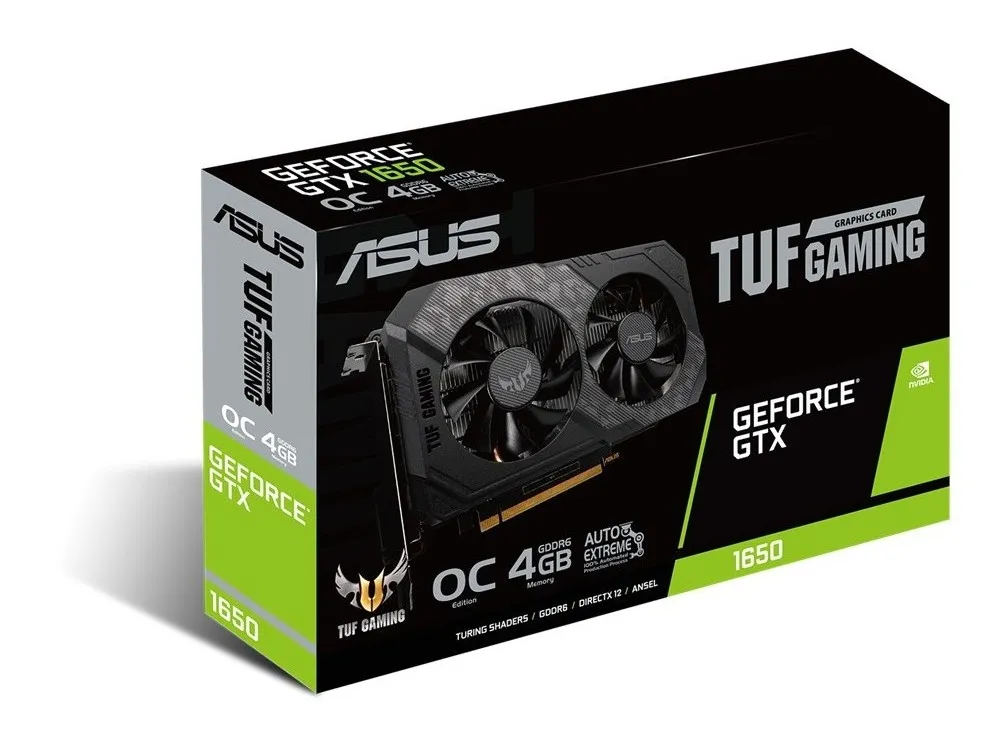 Видеокарта ASUS TUF-GTX1650-O4GD6-GAMING,  4ГБ GDDR6 128бит