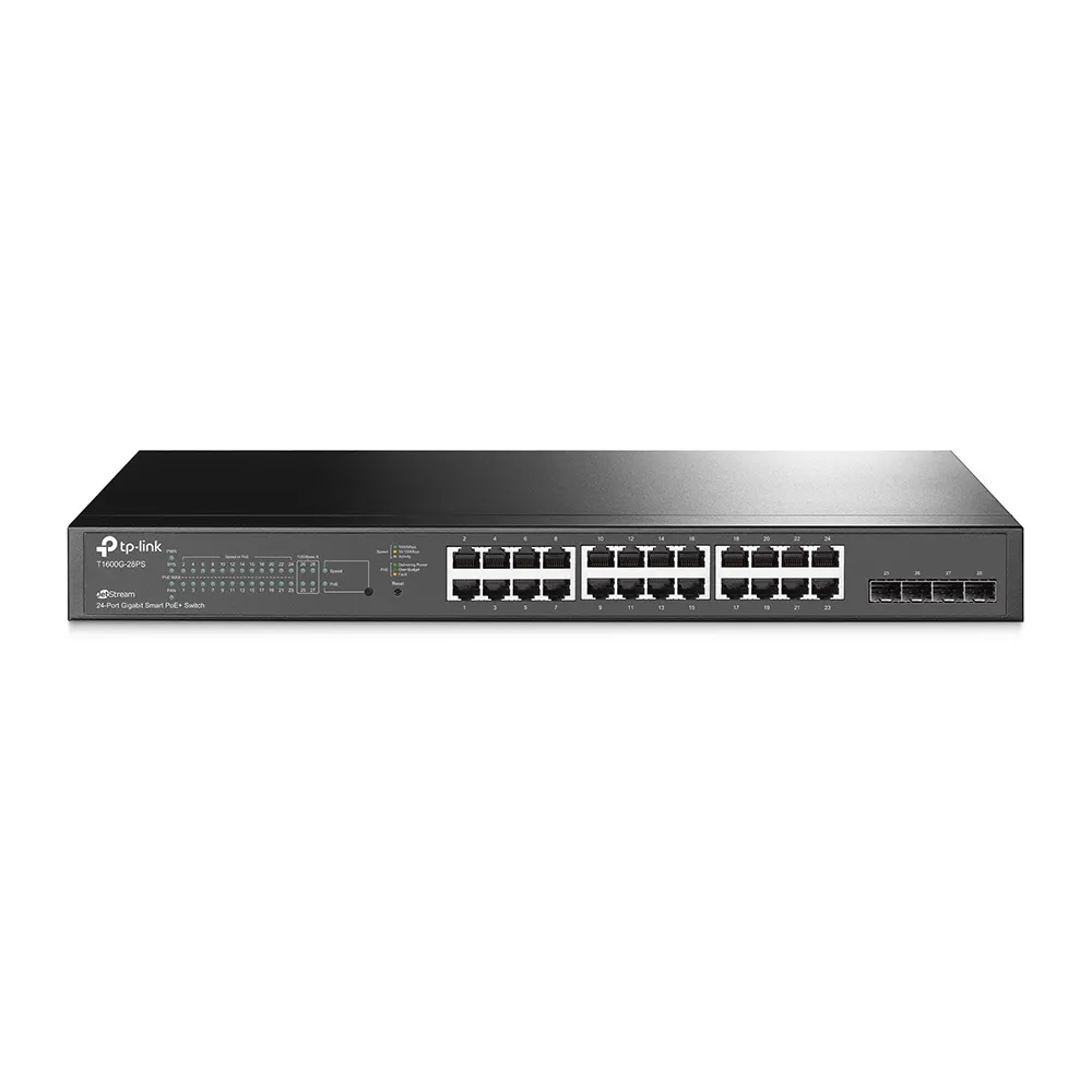 PoE коммутатор TP-LINK T1600G-28PS, 24x IEEE 802.3af/at