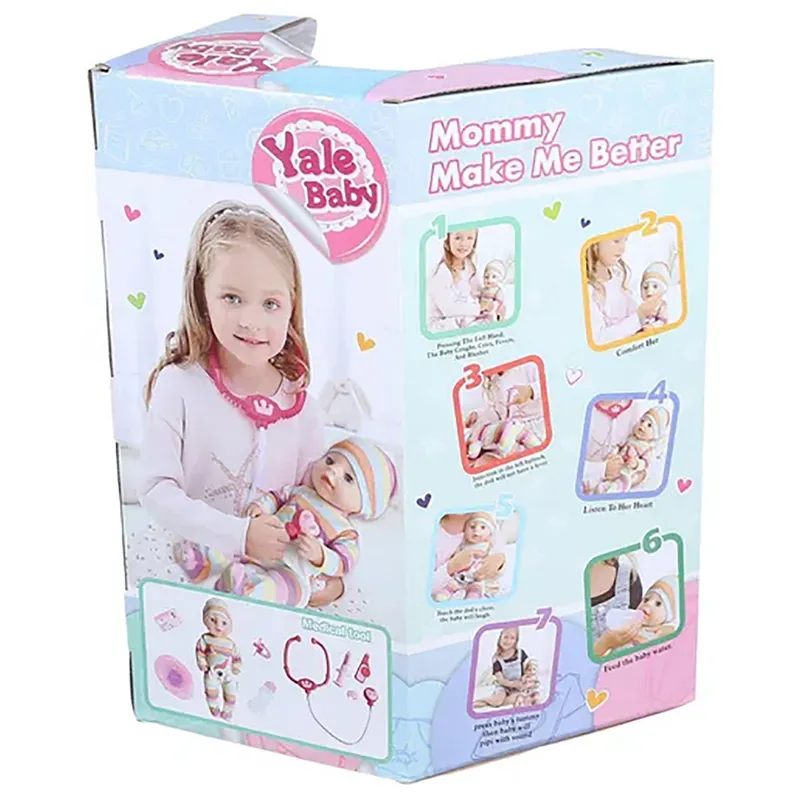 Păpușă cu accesorii Yale Baby 40cm