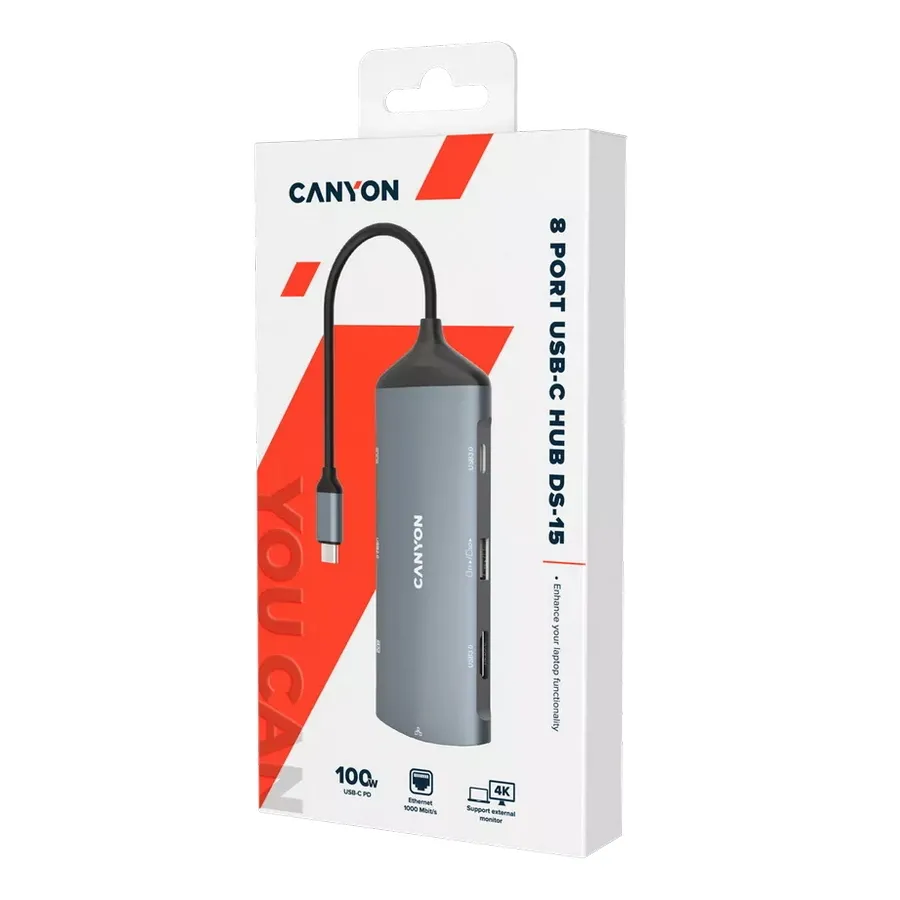 Adaptor Hub Canyon DS-15, Gri