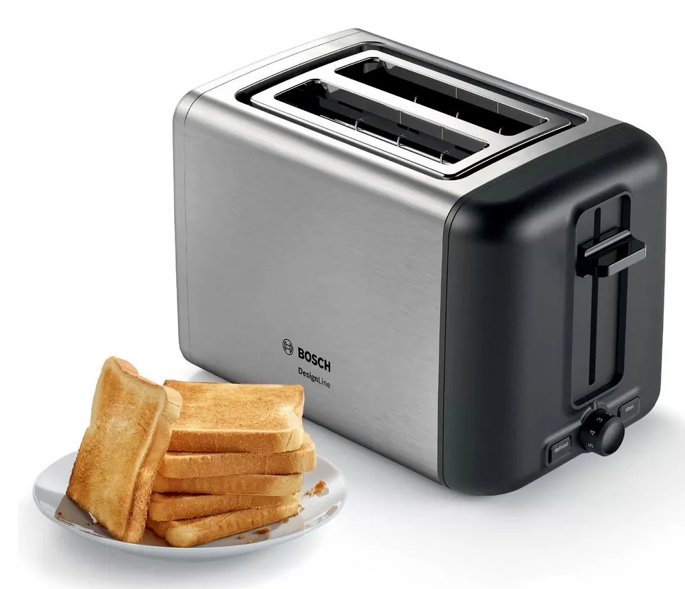 Тостер Bosch DesignLine TAT3P420, Серебристый