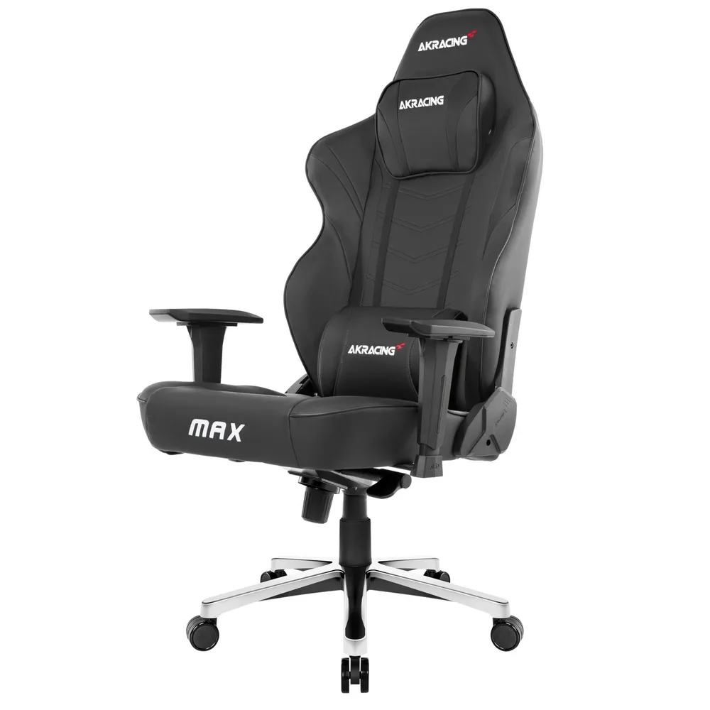 Scaun Gaming AKRacing MASTERS Max, PU piele, Negru