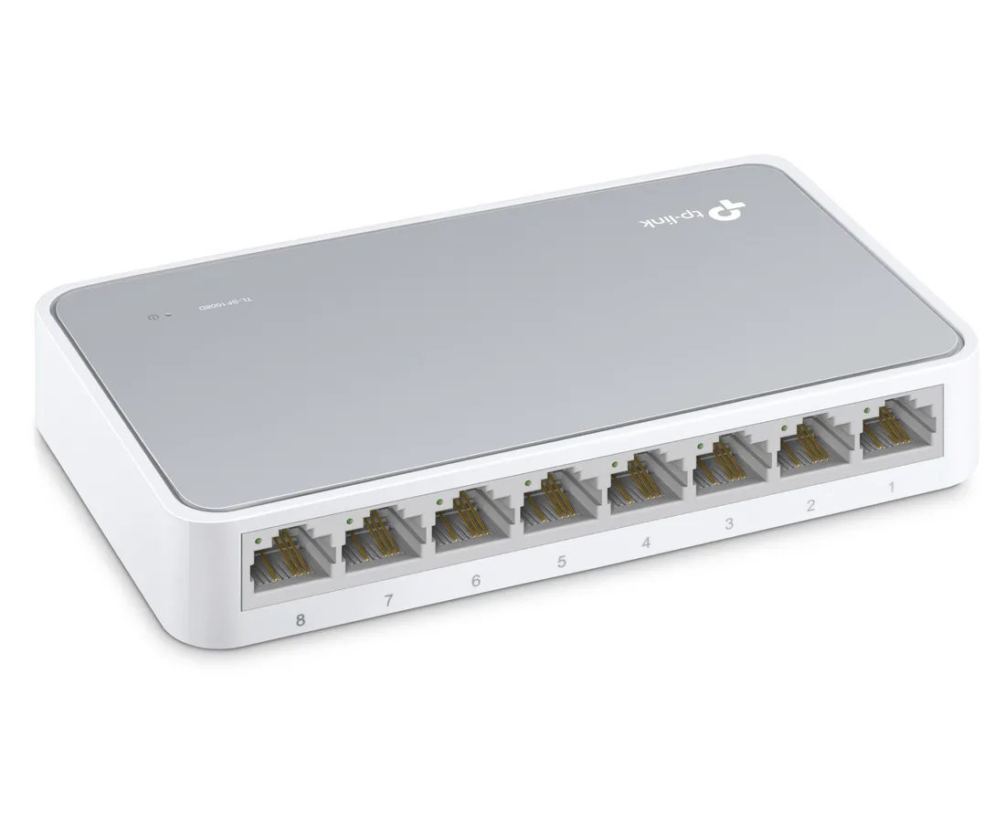 Сетевой коммутатор TP-LINK TL-SF1008D, 8x 10/100 Мбит/с