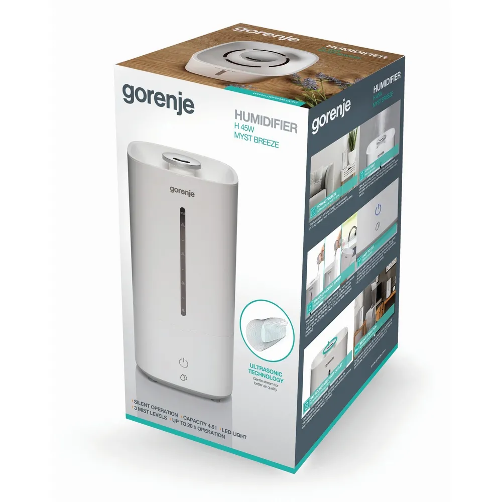Umidificator de aer Gorenje H45W, Alb
