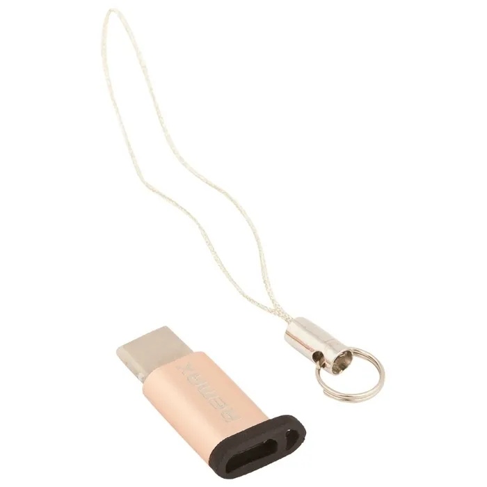 Адаптер Remax RA-USB1, micro-USB (F)/USB Type-C, Золотистый
