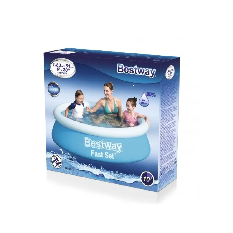 Piscină gonflabilă Bestway 57392, 940L, Albastru deschis