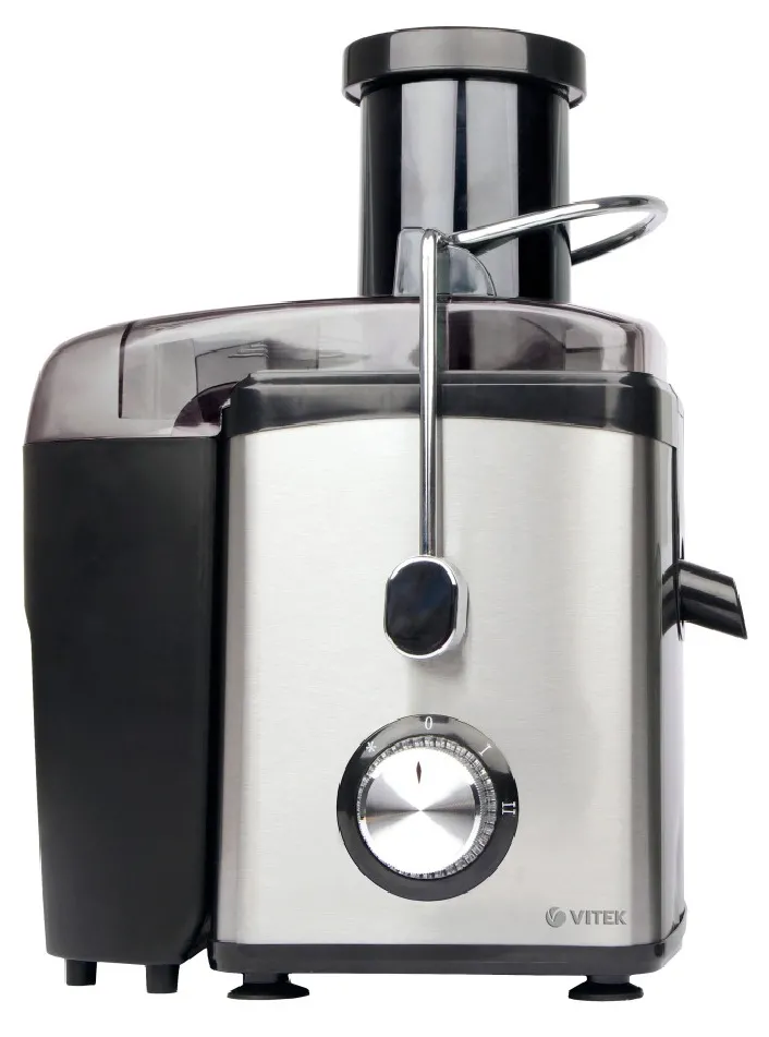 Storcător de fructe și legume VITEK VT-3653, Negru | Oțel inoxidabil