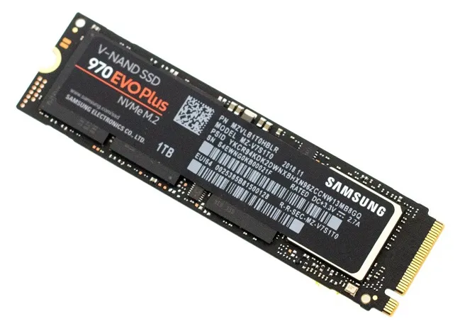 Накопитель SSD Samsung 970 EVO Plus  MZ-V7S1T0, 1000Гб, MZ-V7S1T0BW