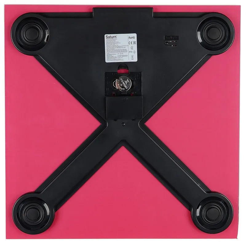 Электронные напольные весы Saturn ST-PS0294 , Красный