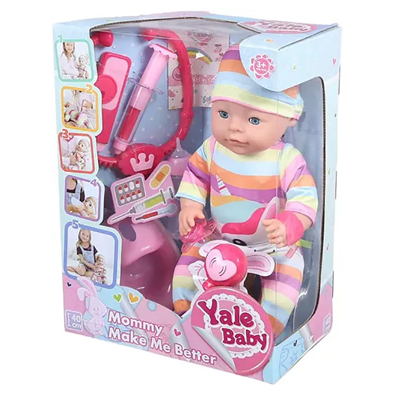 Păpușă cu accesorii Yale Baby 40cm
