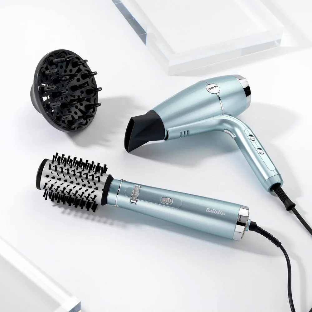 Фен BaByliss Hydro-Fusion D773DE, 2100 Вт, Голубой