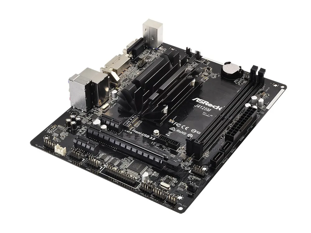 Материнская плата ASRock J4125M, Intel J4125, Micro-ATX