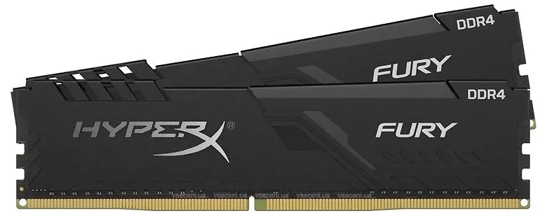 Оперативная память Kingston HyperX FURY, DDR4 SDRAM, 3733 МГц, 16Гб, HX437C19FB3K2/16