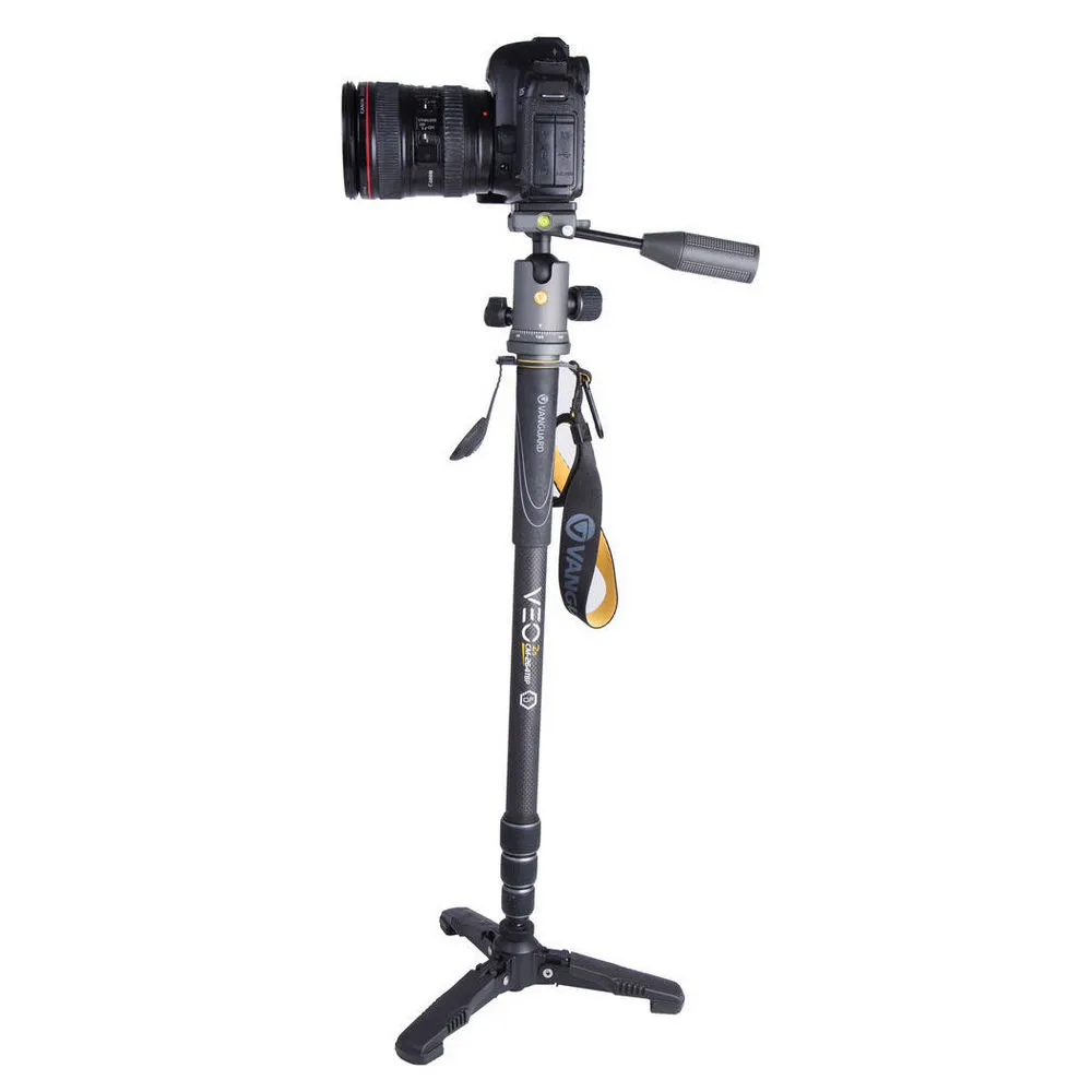 Monopod Vanguard VEO 2S CM-264TBP, Cap video/Cap trepied de minge, Negru