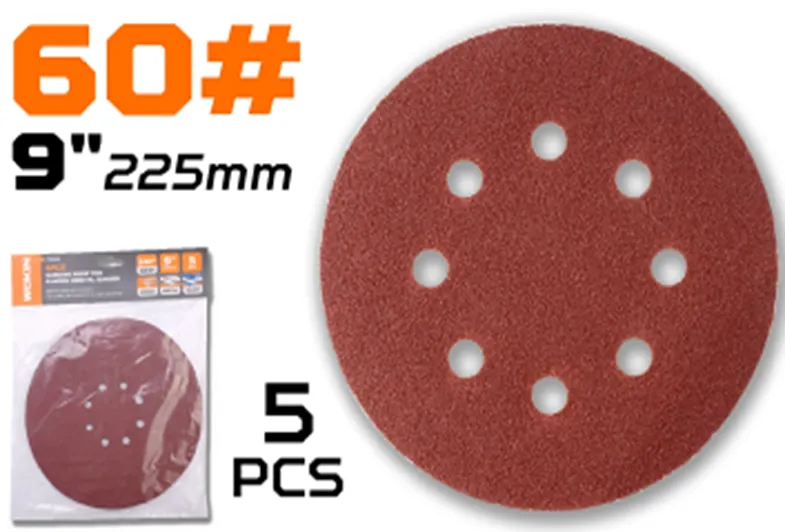 Бумага наждачная с отверстиями WOKIN 225 мм P60