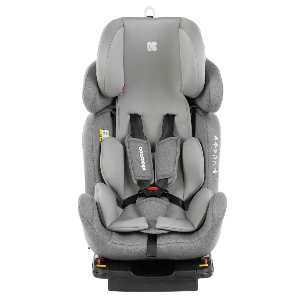 Scaun auto 3-în-1 Kikka Boo 4 Safe ISOFIX, Grupa 0+/1/2/3 (0-36 kg), Gri